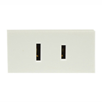 76142X45 15 Amp 125V North America & Japan Outlet NEMA 1-15 Non-Grounding